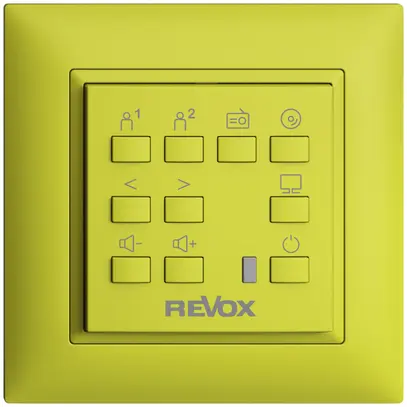 comando a parete EDIZIOdue per Voxnet FMI, con 10 tasto, LED, IR, lemon 