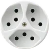 Einsatz zu UP-Steckdose basico 3×Typ 13 weiss 