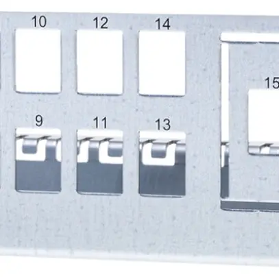 Panneau de distribution Ceconet Hybrid 14(+2)-port RJ45 Keystone, 2×LC/d 