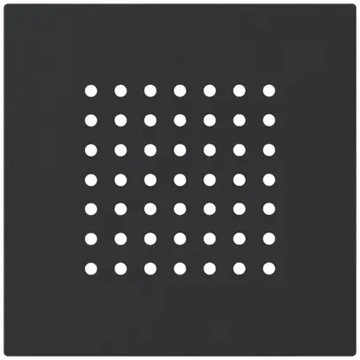 Placca frontale kallysto per suoneria nero 