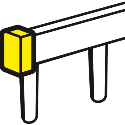 Copertura laterale per barra collettrice HX3 1PN 63A 