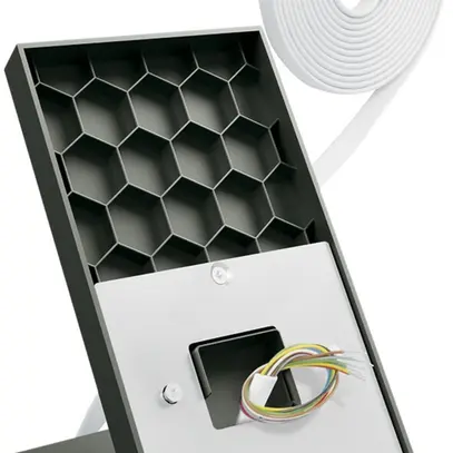 Console de table Hager elcom.touch vidéo, pour interphone 