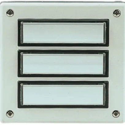 Plaque d'étage AP 3 contacts blanc 