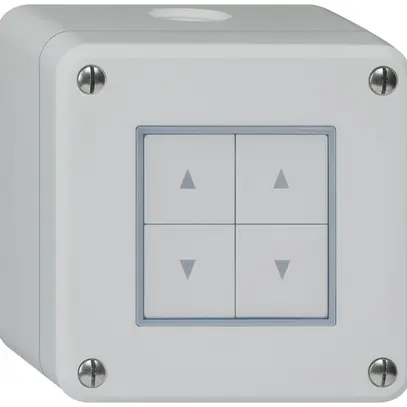 Interruttore per tapparelle AP robusto IP55 grigio con 4 tasti di comando 