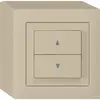 AP-Storenschalter kallysto beige mit 2 Funktionstasten Steckklemmen 