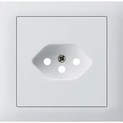 Kit frontale INS kallysto per presa INS G3 1×tipo 13 telaio avvitabile bianco 