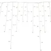 Rideau lumineux MK Ice Lite 174 3×0.9m 230V 174 LED blanc chaud câble blanc IP67 