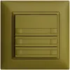 Pulsante INC KNX 6×EDIZIOdue olive RGB senza LED con inserto carta 