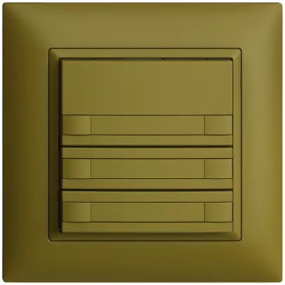 Pulsante INC KNX 6×EDIZIOdue olive RGB senza LED con inserto carta 