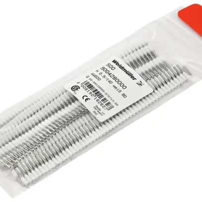 Embout de câble Weidmüller H isolé 0.5mm² 8mm blanc DIN relié 