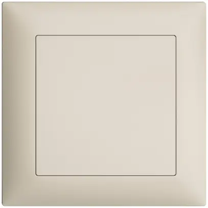 Copertura cieca INC EDIZIOdue crema, senza vite centrale 