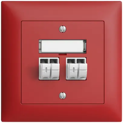 Presa audio INC Push Type EDIZIOdue FMI, 2×, kit di dicitura, berry 