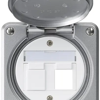 Kit de montage ENC robusto IP55 plat aluminium pour 2×Keystone 