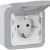Presa AP PLEXO DE LNPE grigio 16A 250V 