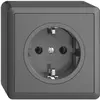 Presa SCHUKO AP EDIZIOdue 16A, 250VAC, L+N+PE grigio scuro 