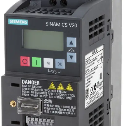 Convertitore di frequenza Siemens SINAMICS V20 0.55kW 1/3AC classe B Modbus 