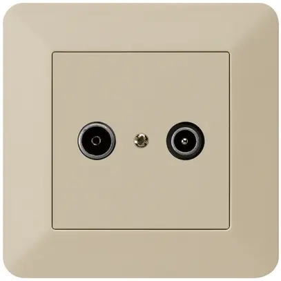 Presa di passaggio INC kallysto.trend R/TV 19dB beige 