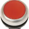 Pulsante luminoso ETN RMQ piatta rosso, perman., anello cromato 