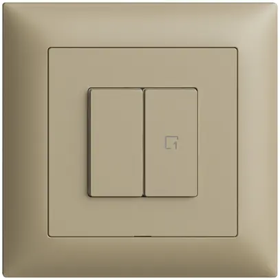 Interrupteur ENC 1K/2T scène Edue Wiser sand 