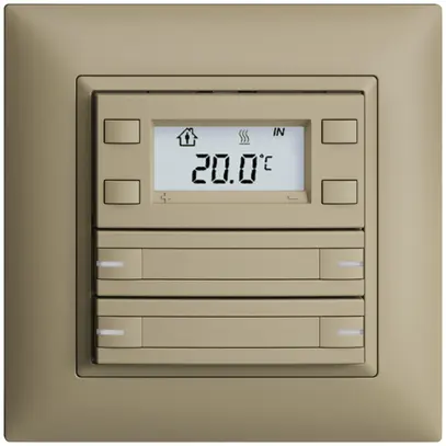 Pulsante RTH INC KNX 4×EDIZIOdue FMI sand, con carta+LED RGB 