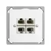Presa INS 4×RJ45/u 4P sep. EDIZIOdue bianco ITplus 