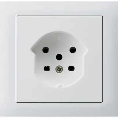 Prise INC HA kallysto type 15 avec bornes enfichables avec boîte G3 blanc 