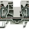 Durchgangs-Reihenklemme Weidmüller ZDU 16 Zugfeder 16mm² TS35 beige 