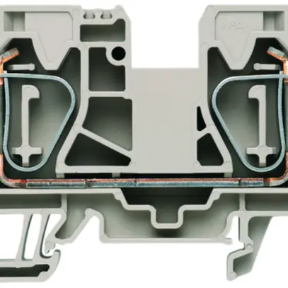 Durchgangs-Reihenklemme Weidmüller ZDU 16 Zugfeder 16mm² TS35 beige 