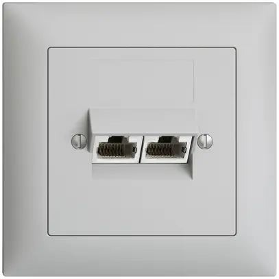 Presa di raccordo INC 2×RJ45/s 8P sep.grc EDIZIOdue ITplus 