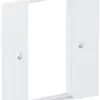 Plaque de recouvrement Bettermann 2×modules 45, 95×95mm, PA, blanc pur 