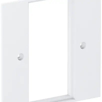 Plaque de recouvrement Bettermann 2×modules 45, 95×95mm, PA, blanc pur 