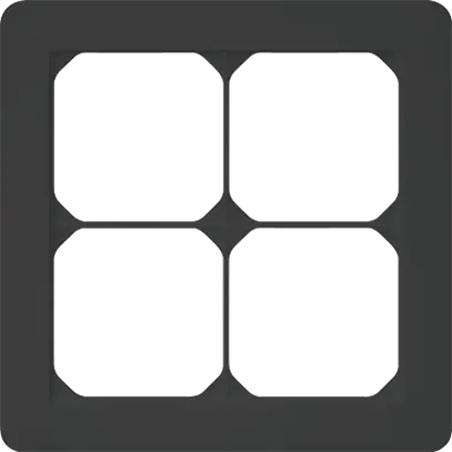 Intestazione INC kallysto.trend 2×2 nero 