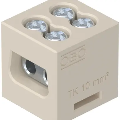 Morsetto di raccordo Bettermann 1P 10mm² beige 