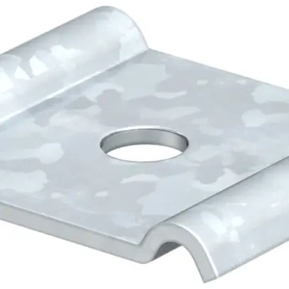Pièce de fixation Bettermann 60×40mm M6 zinguée 