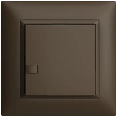 Poussoir ENC KNX 1× EDIZIOdue coffee RGB sans LED 