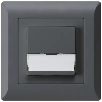 Poussoir de sonnerie ENC avec porte-étiquette A/1L kallysto.line anthracite 