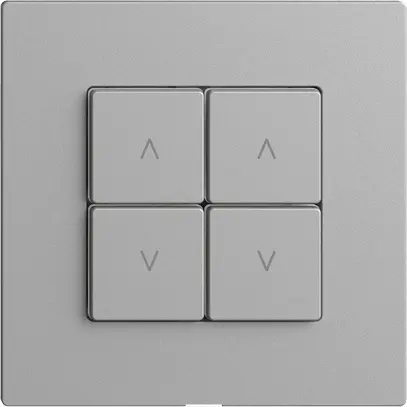 Commande pour interrupteur stores 2c/4t Edue Wiser silver 