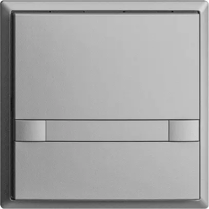 Poussoir ENC KNX 1× EDIZIOdue colore silver RGB sans LED avec insert papier 