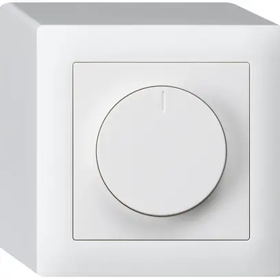 Variatore rotativo universale AP Hager kallysto 20…400W/VA bianco 