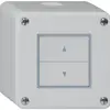 Interruttore per tapparelle AP robusto IP55 grigio con 2 tasti di comando 