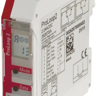 Détecteur de boucle BBC Bircher ProLoop2 pour 1 boucle, 24VAC/DC 