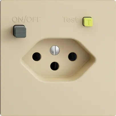 Prise ENC EDIZIOdue T13 FI 30mA F, vanille 