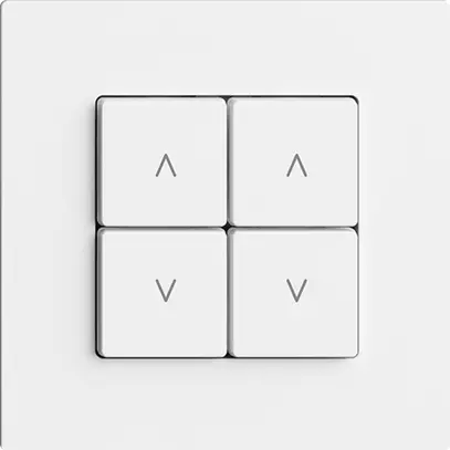 Station secondaire pour interrupteur stores 2c/4t WLAN Edue Wiser blanc 