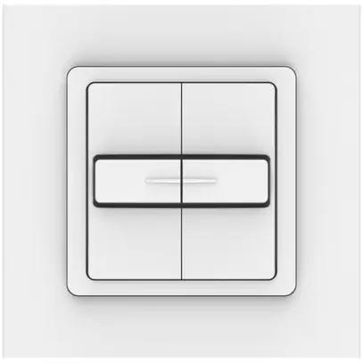 Interrupteur pour stores ENC Somfy Smoove Uno VB, avec cadre Pure, blanc 