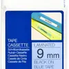 Cassette ruban Brother TZe-521 9mm×8m, bleu/noir 