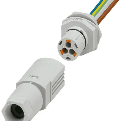 Passaggio a parete PX IPD WD spina di campo 3P 16A 450V M25 grc IP66 0.5m 