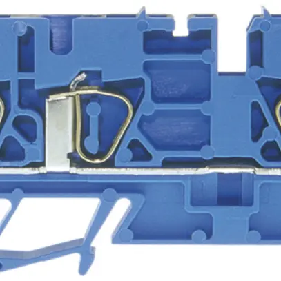 Borne de passage joignable WZ 0.2…2.5mm² 20A 600V ressort 3×1 rail DIN 35mm bl 