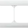 Cadre de recouvrement ENC kallysto.line 1×2 blanc horizontal 92×152mm 