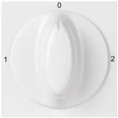 Contatto rotativo INC MOS 2×A/1L bianco 1-->0<--2 