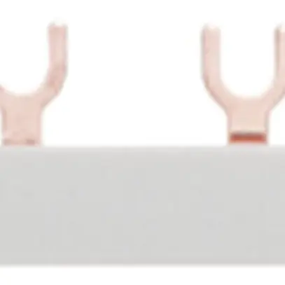 Peigne de raccordement Hager KDN 1P 1L fourche 16mm² 80A 210×12mm blanc 